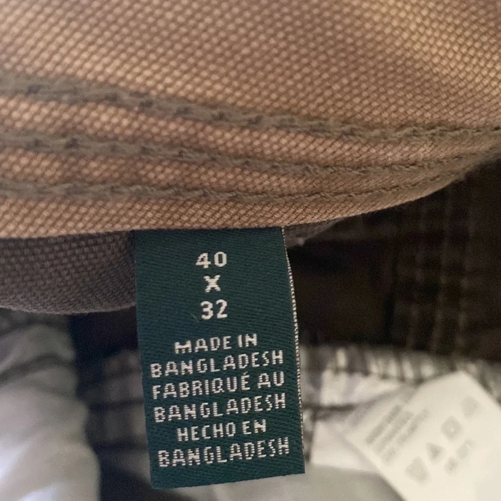 Bass Olive Men’s Canvas Terrain Flex Waist Cargo Pants EUC 40W x 32L - Picture 4 of 9